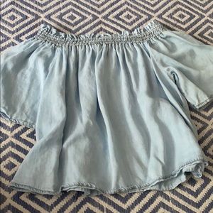 Blue Off the shoulder top